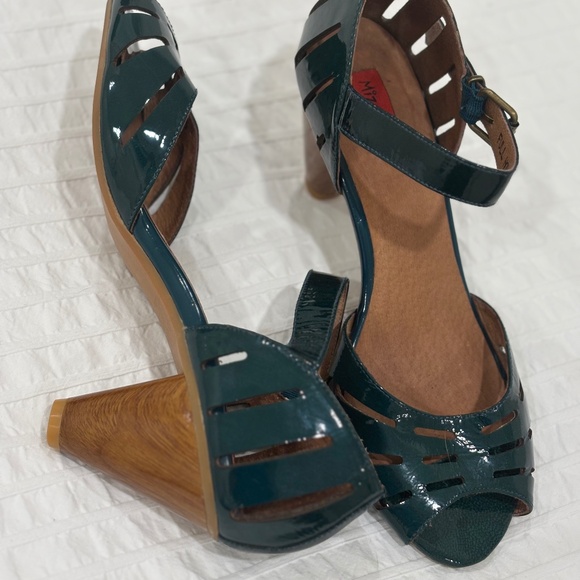Miz Mooz Full House Leather Shoes in Emerald Green - Size 7.5 - Picture 3 of 6